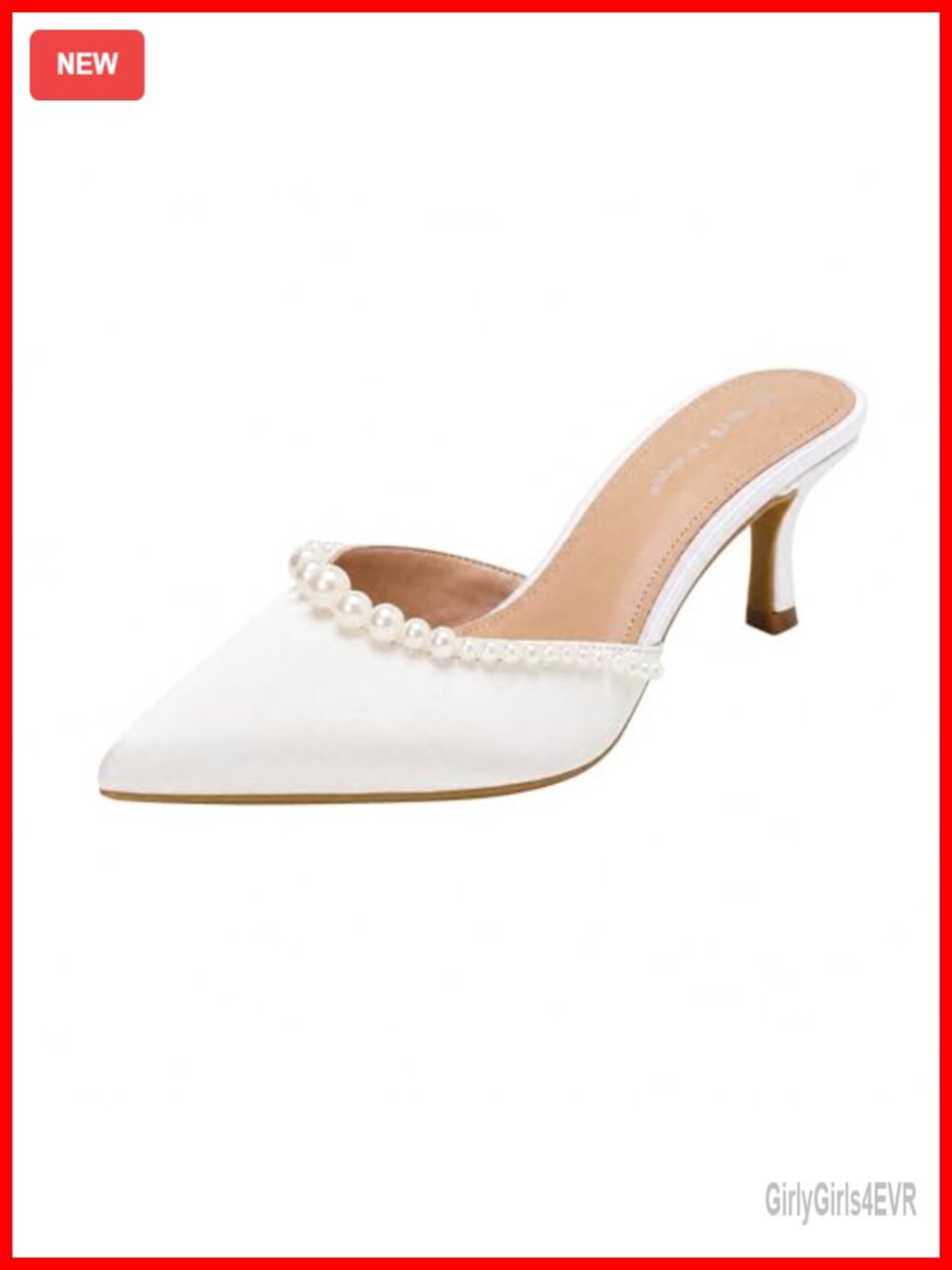 Satin Kitten Heel Pumps Pointed Toe Wedding Shoes